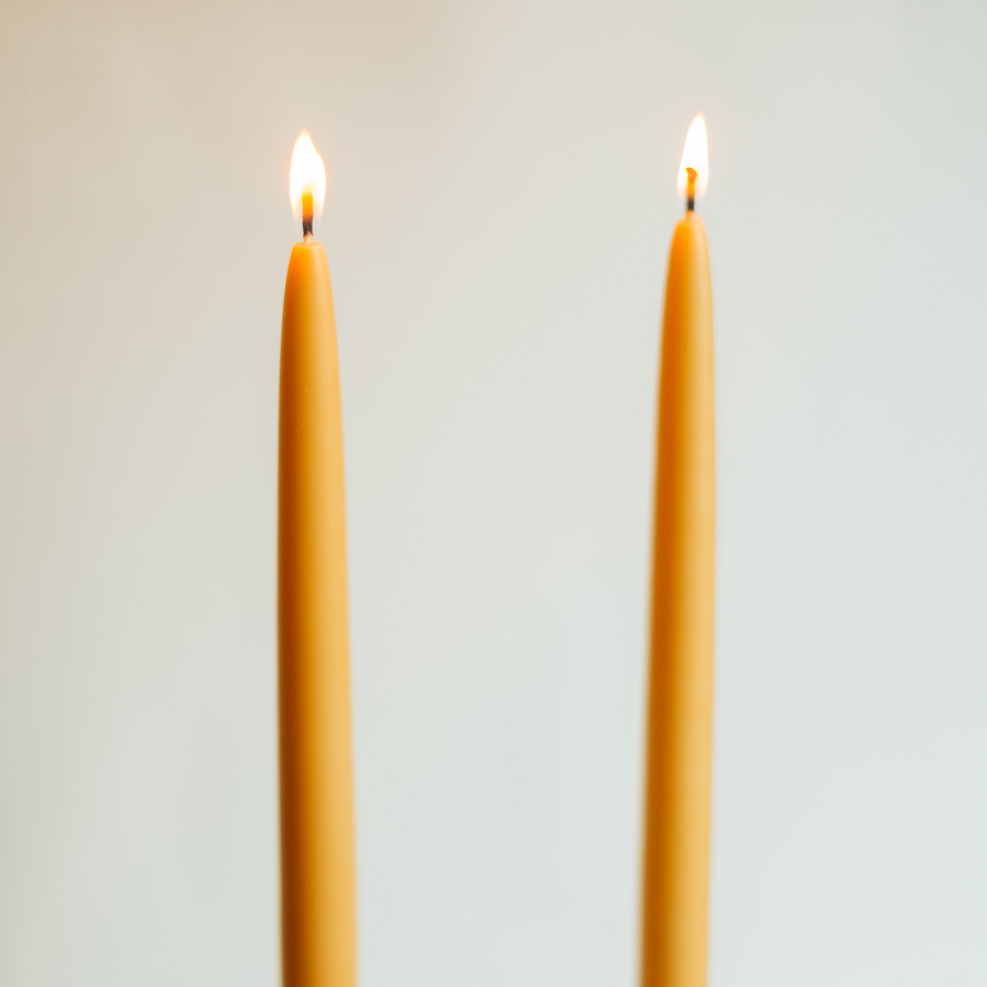 Long Hand Dipped Candle Pair