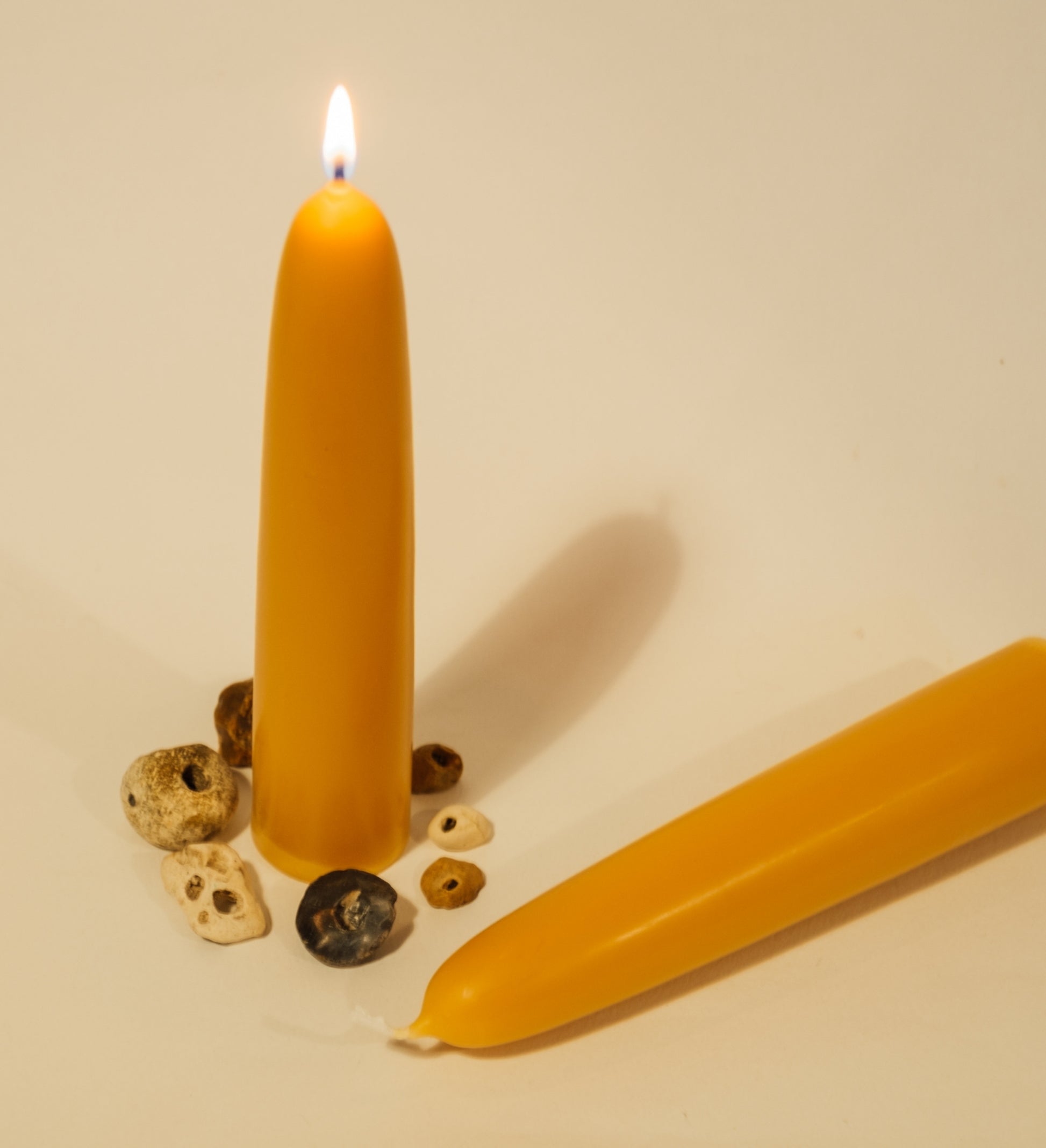 Giant Hand Dipped Candle Pair