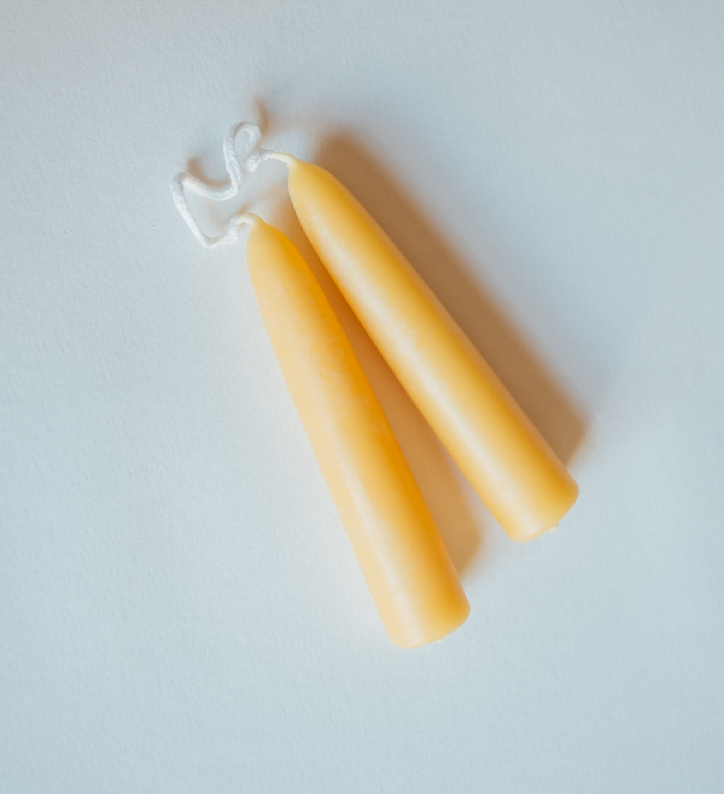 Small Hand Dipped Taper Candle Pair