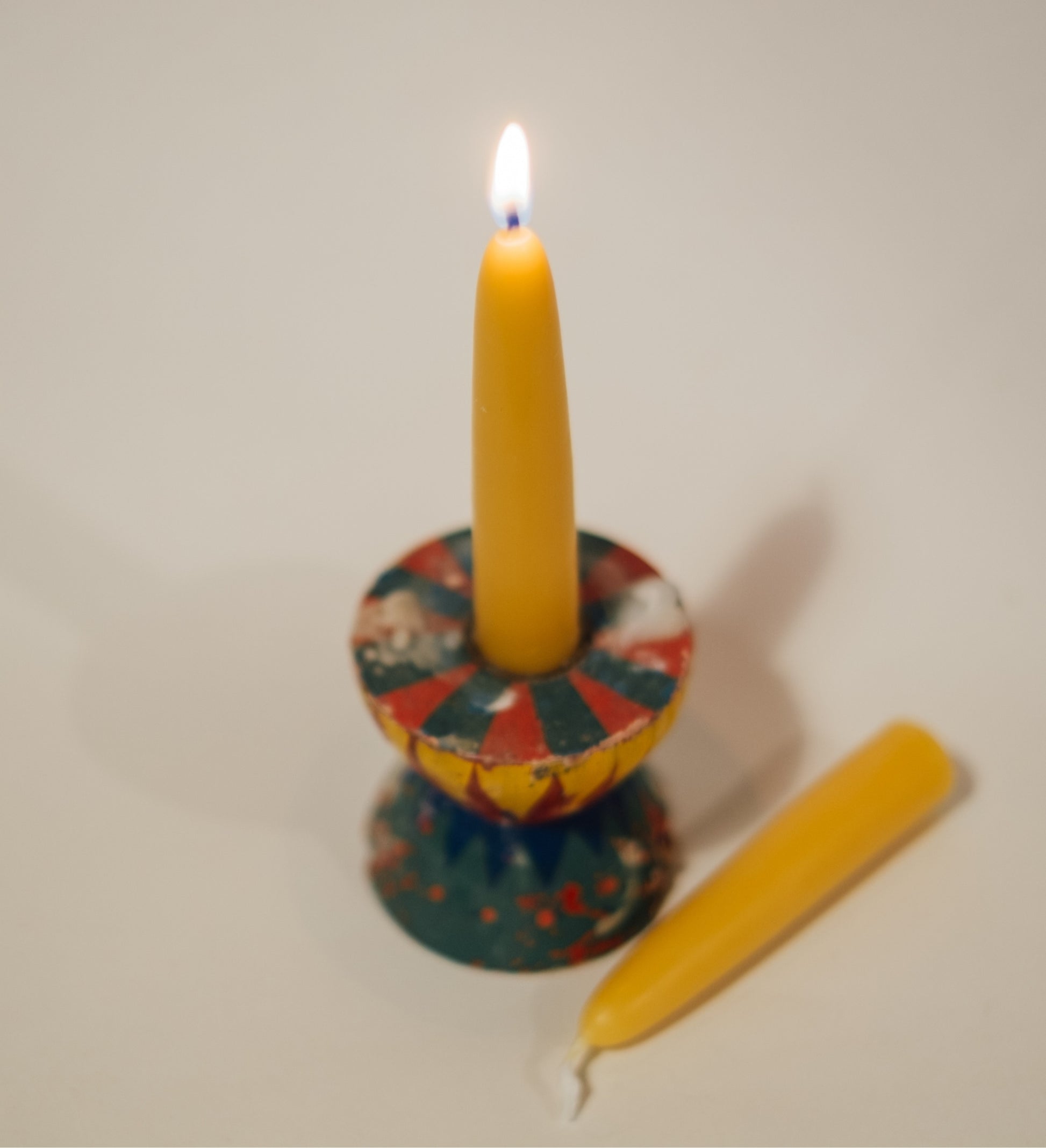Small Hand Dipped Taper Candle Pair