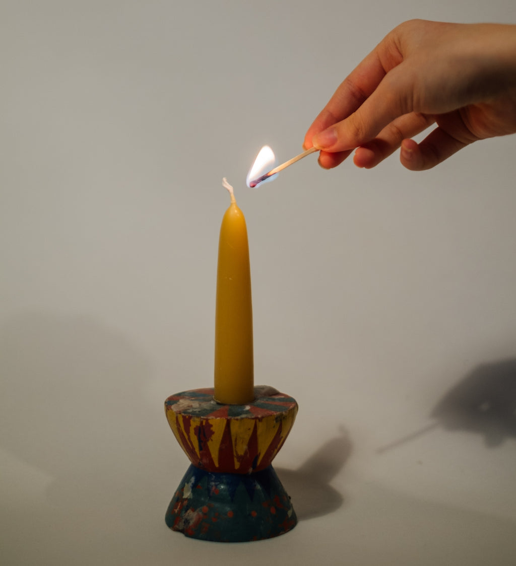 Small Hand Dipped Taper Candle Pair