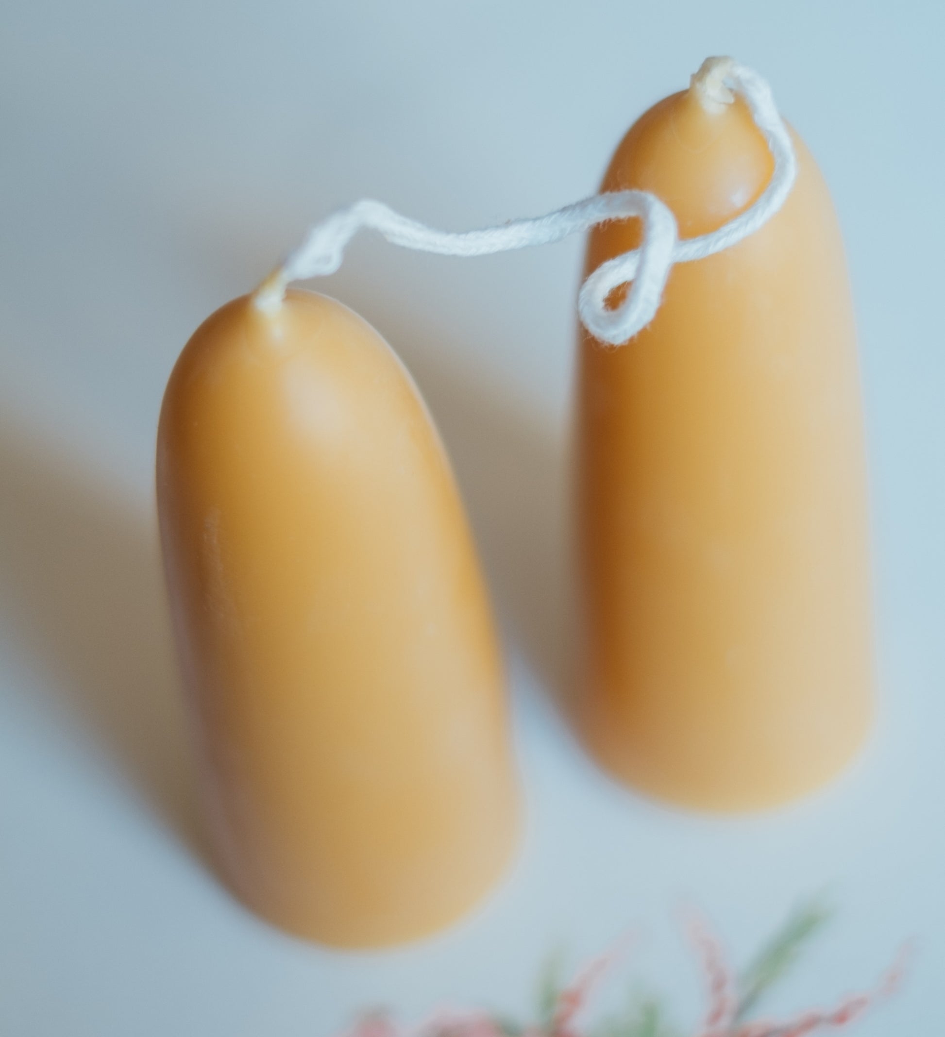 Small Hand Dipped Candle Pair
