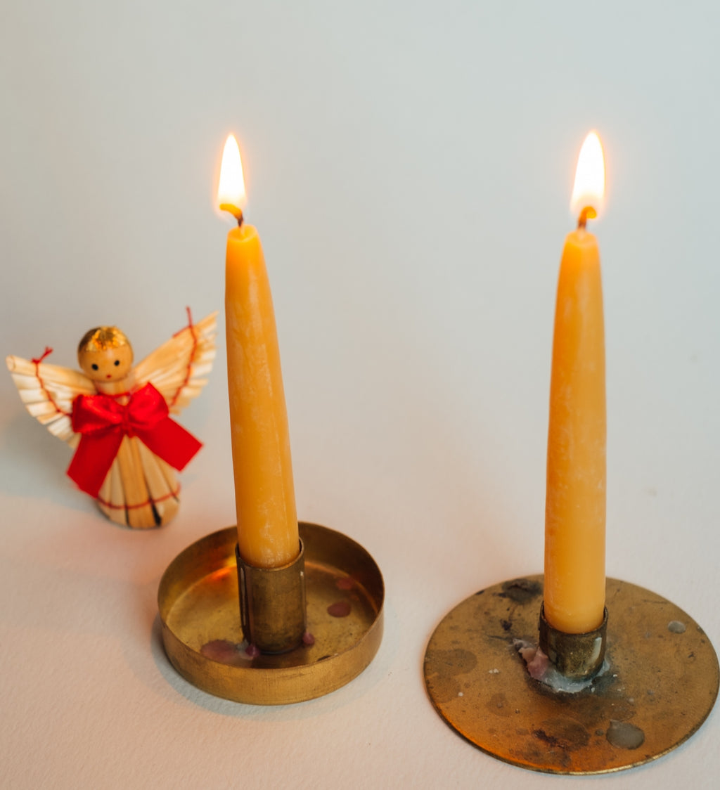 Medium Hand Dipped Candle Pair