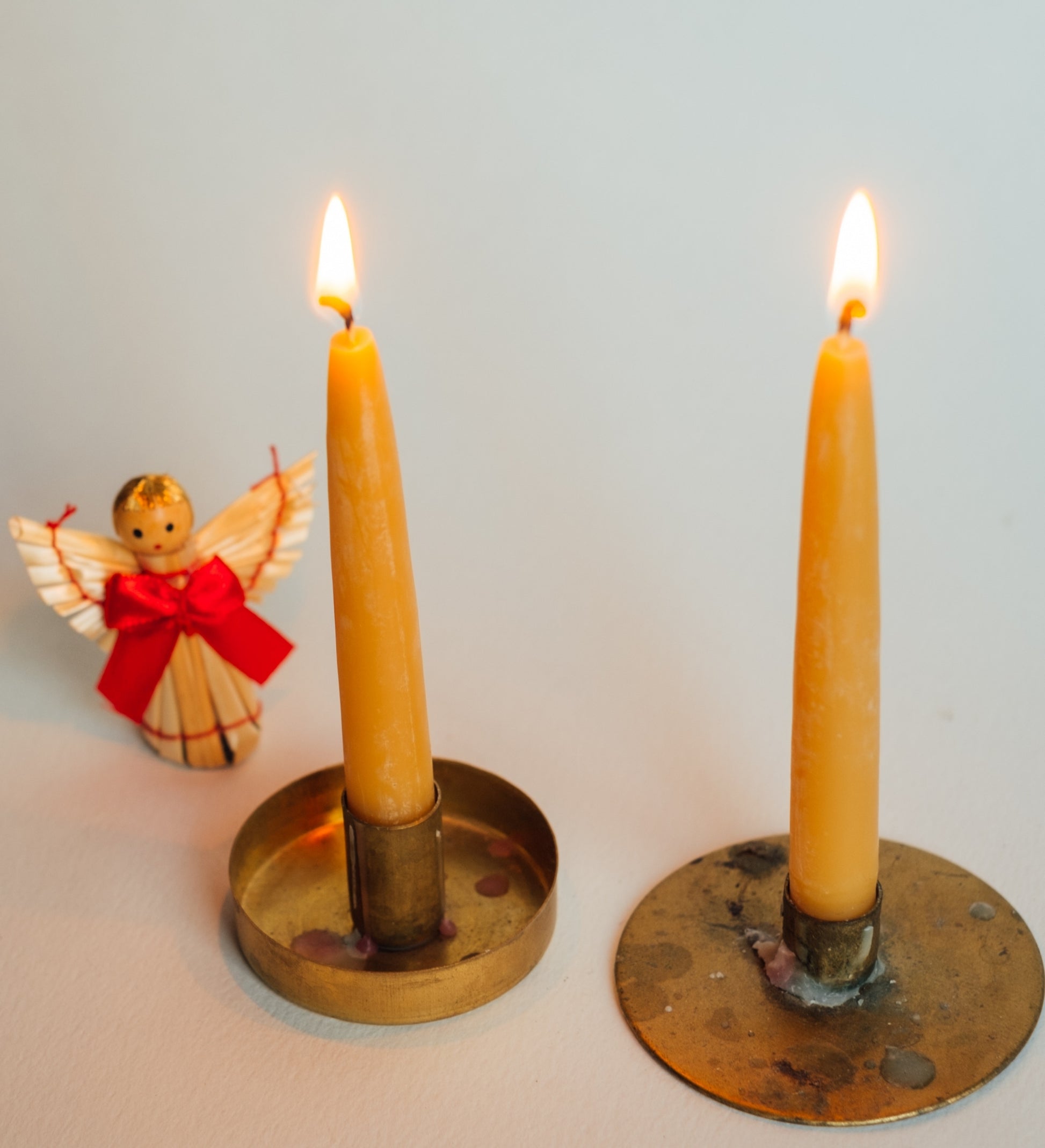 Medium Hand Dipped Candle Pair