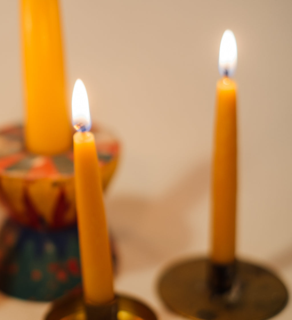 Medium Hand Dipped Candle Pair